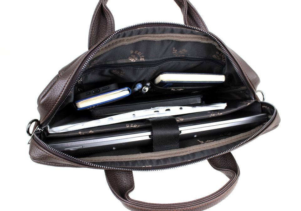 Unisex Taba Evrak ve Laptop Çantası 15,6 inç