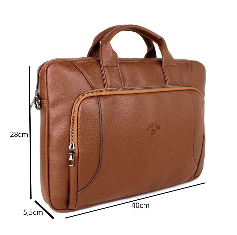 Unisex Taba Evrak ve Laptop Çantası 15,6 inç