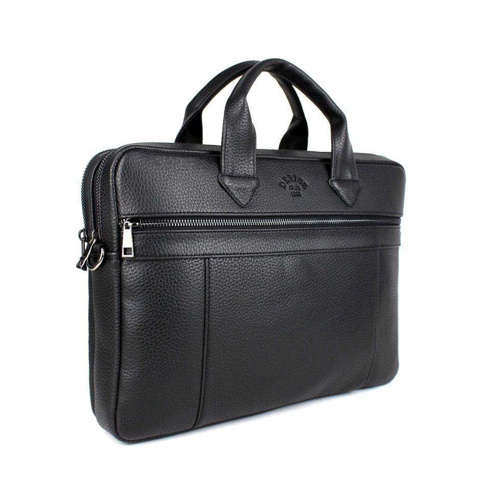 Unisex Siyah Çok Bölmeli 14 İnç Evrak ve Laptop Çantası