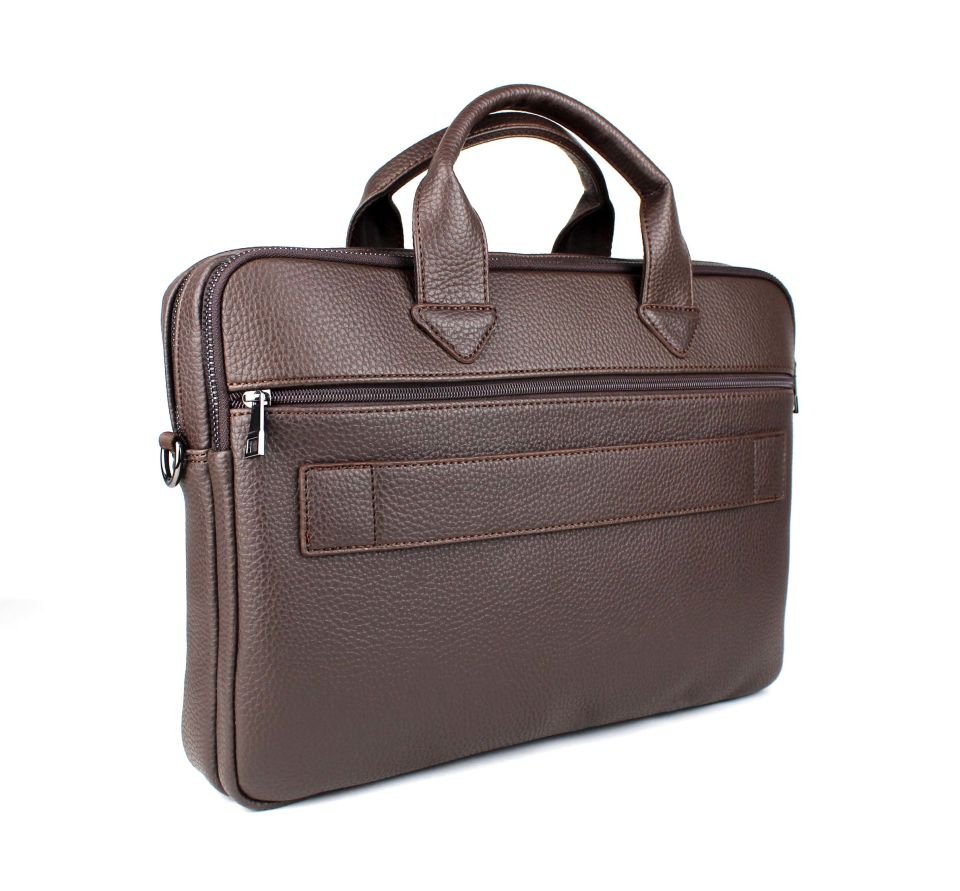 Unisex Kahverengi Çok Bölmeli 14 inç Evrak Ve Laptop Çantası