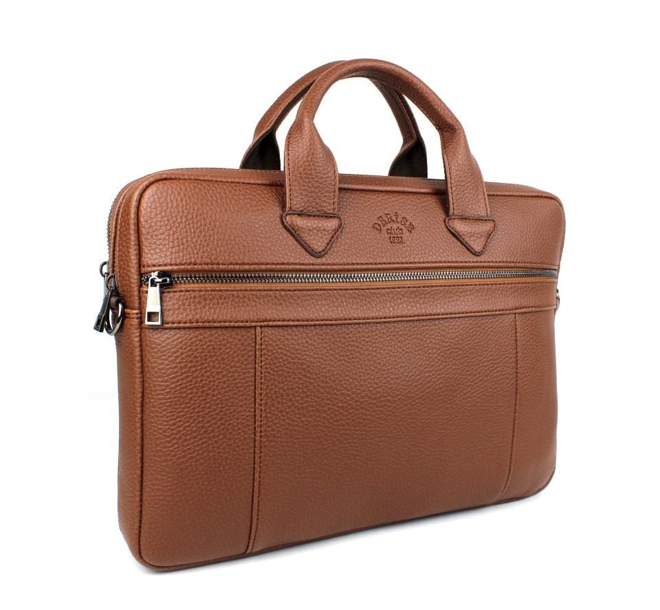Unisex Taba Çok Bölmeli 14 inç Evrak Ve Laptop Çantası